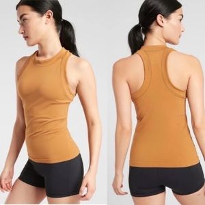 Athleta Renew Seamless Racerback Tank XS Golden Yellow